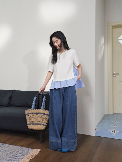 Layered Hem T-shirt – KUOSE.com