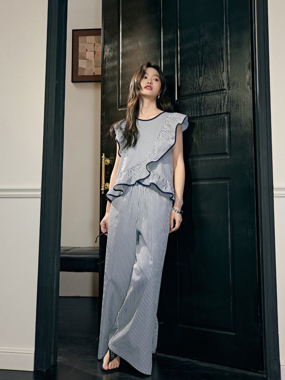ストライプのトップスとパンツ – KUOSE.com