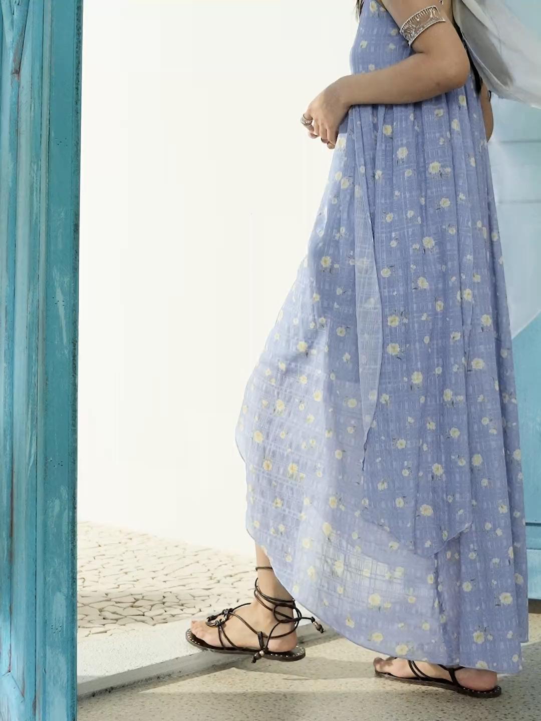 花柄のアシンメトリーキャミドレス – KUOSE.com