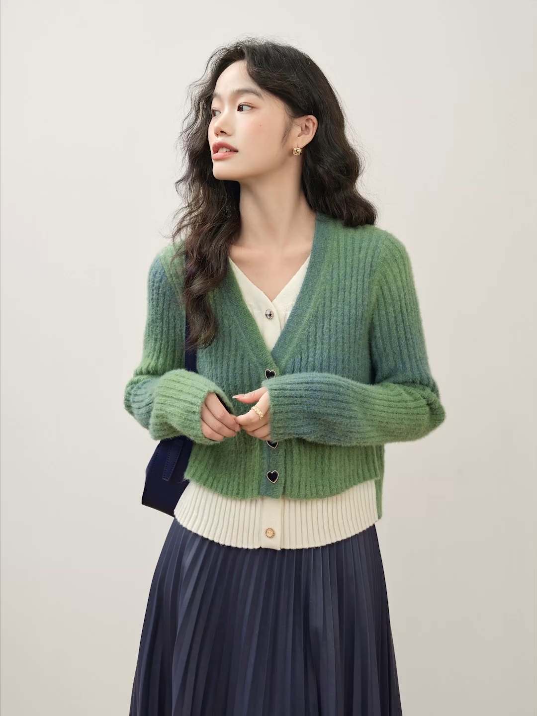 YS gradation over cardigan – YZ
