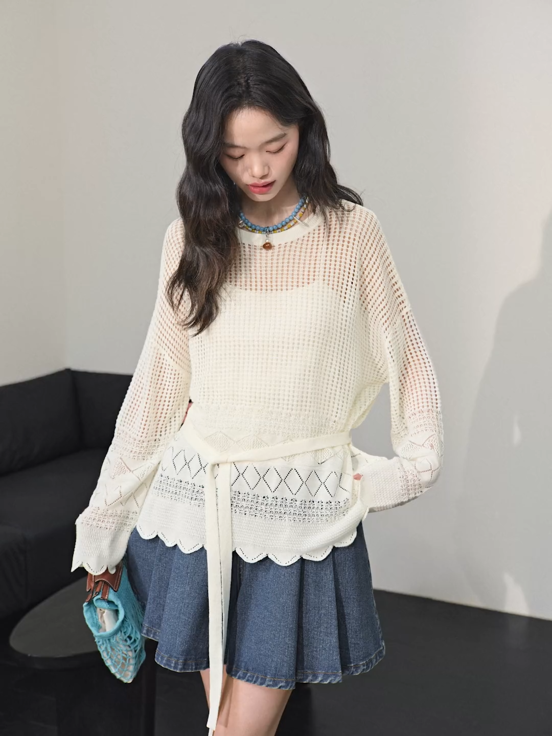 Openwork Knit Top – KUOSE.com Openwork Knit Top – KUOSE.com