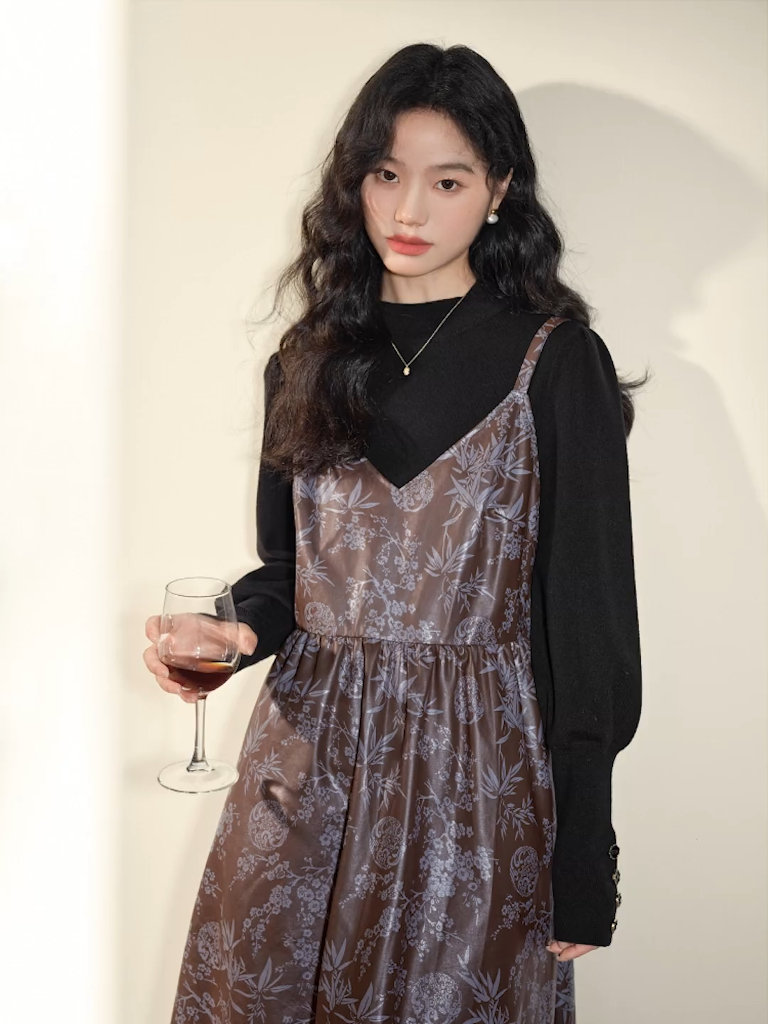 Floral Leather Dress – KUOSE.com