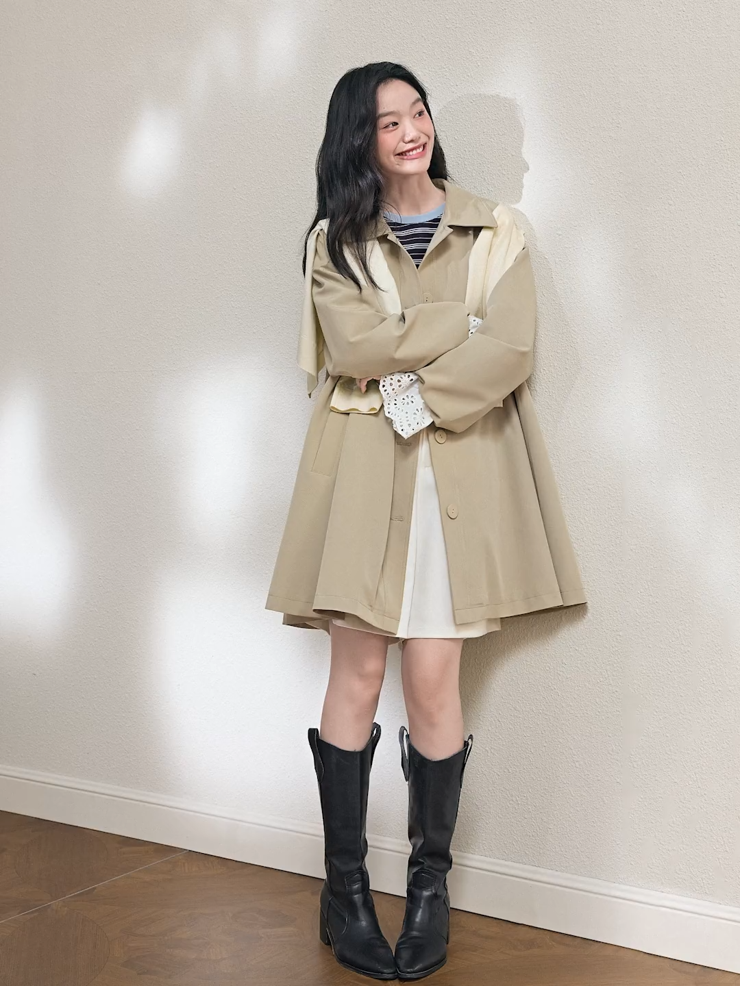 Mid-length Flared Coat – KUOSE.com
