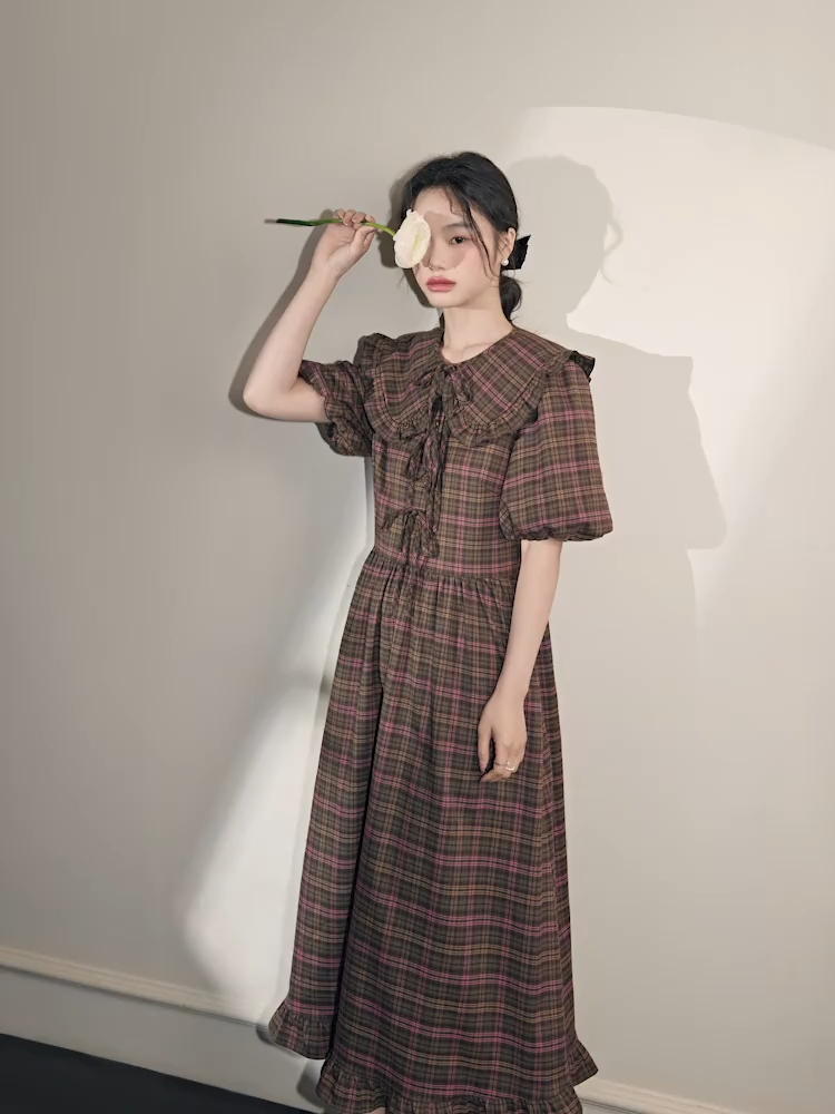 Đầm wrap dress buộc nơ họa tiết kẻ sọc KK107-35 | Thời trang công sở K&K  Fashion