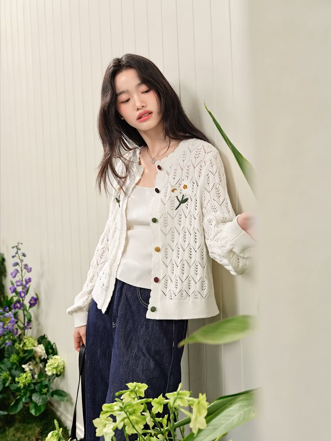 vintage destroy cardigan ポップコーン モード y2k メンズ