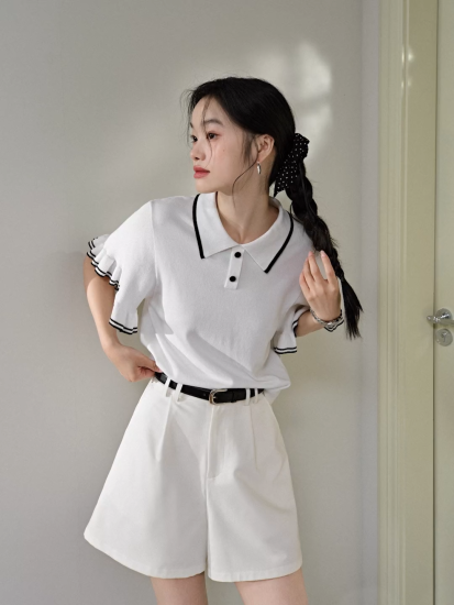 Short Sleeve Knit Top – KUOSE.com