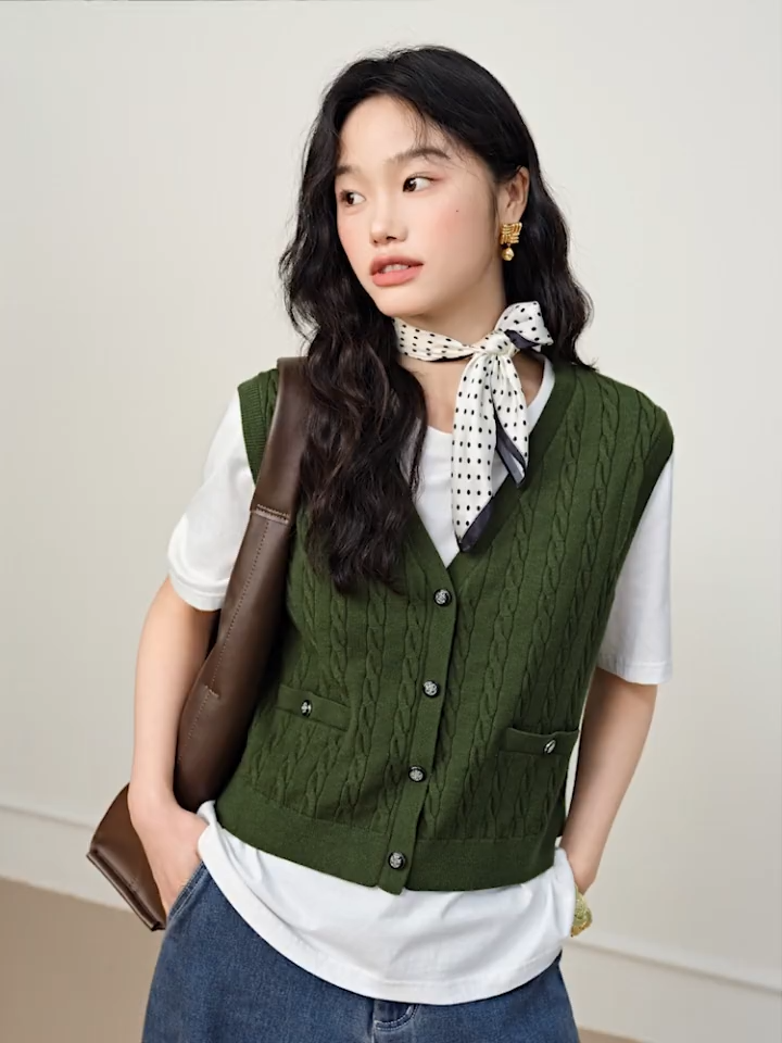 stein SEPARATED KNIT VEST ST161｜メンズ