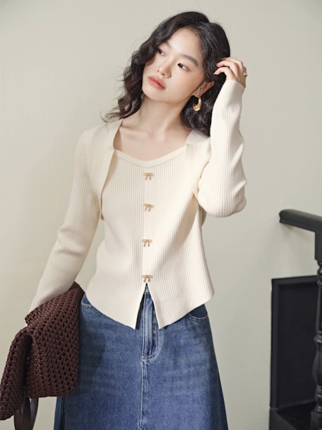 Ribbon Knit Top – KUOSE.com Ribbon Knit Top – KUOSE.com