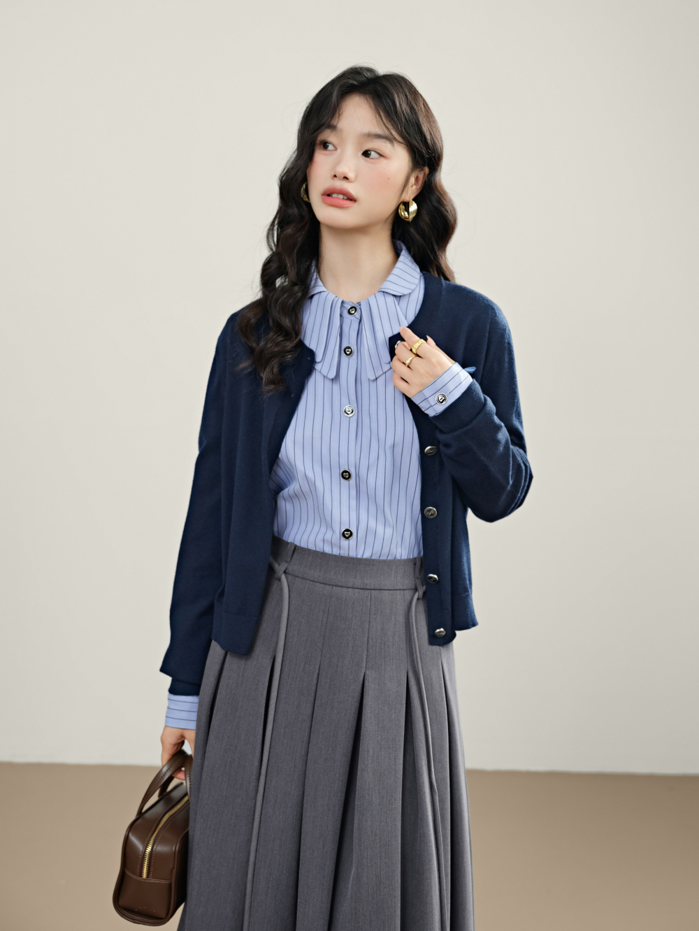 トップス kmrii cardigan 2402-TP10 Cross Gauze Cardigan | KMRii OFFICIAL ONLINE STORE