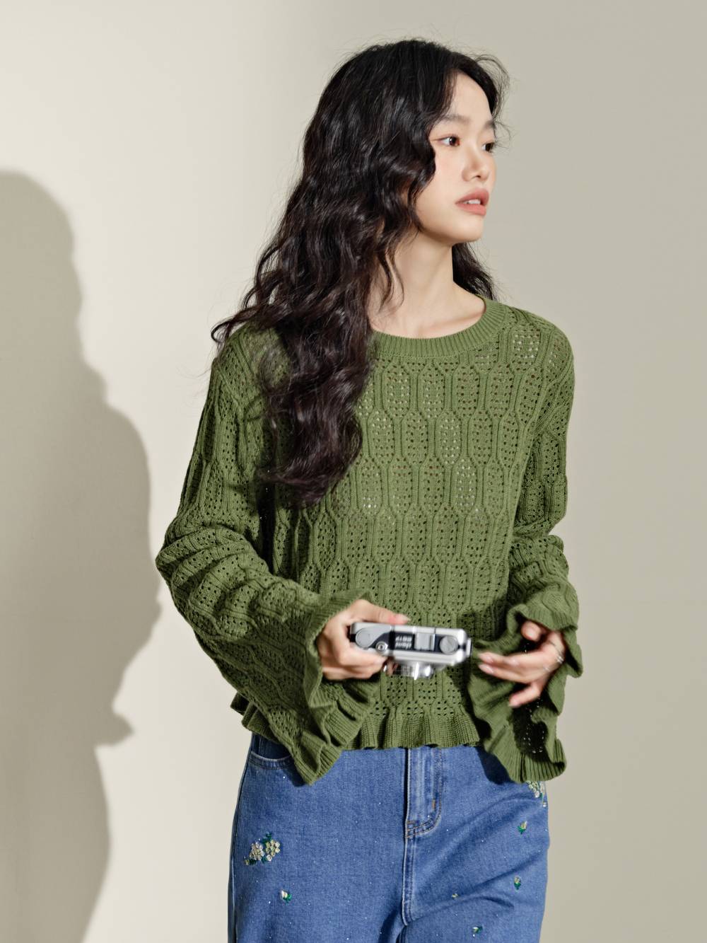 Ruffle Knit Top – KUOSE.com