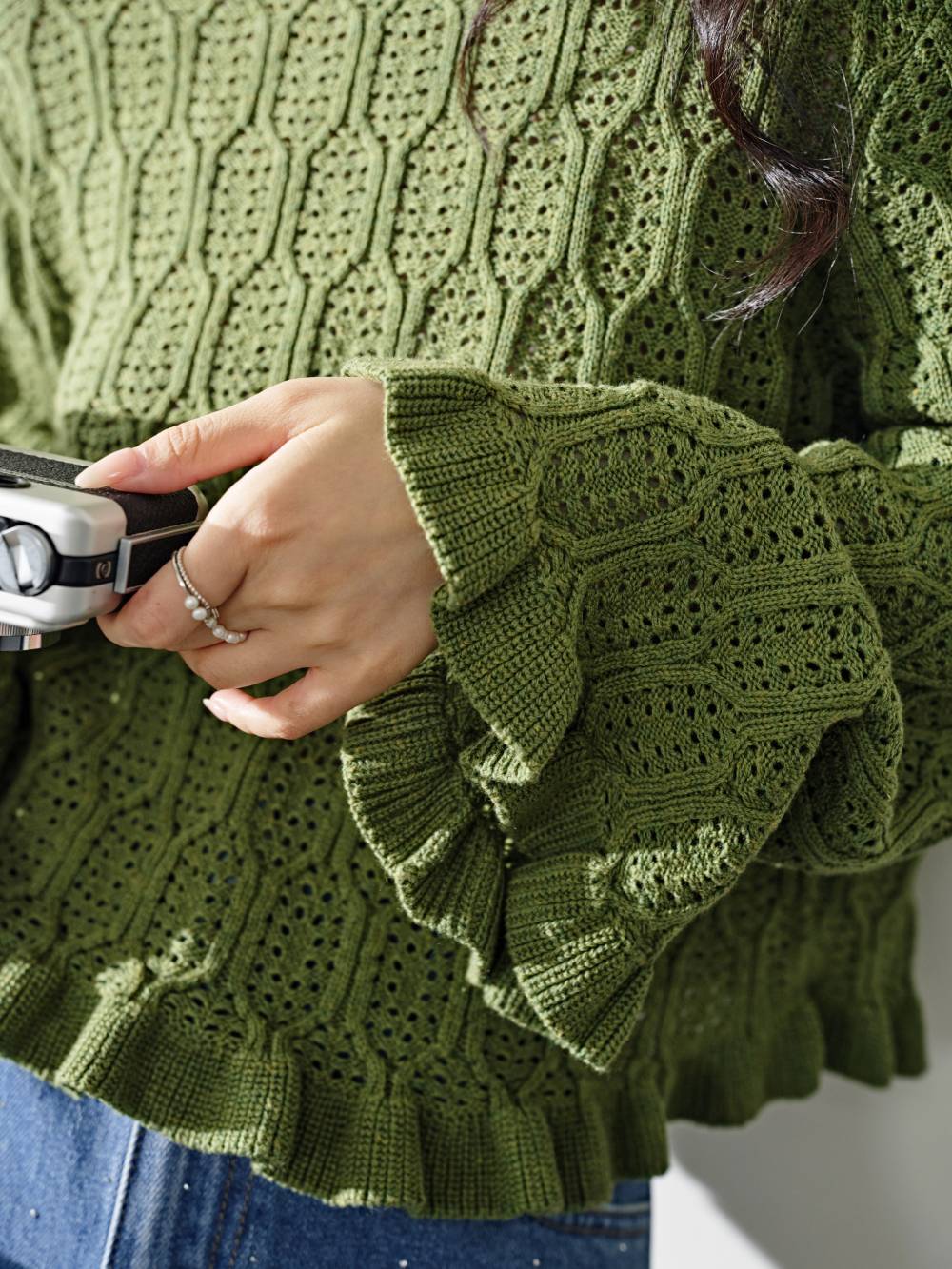 Ruffle Knit Top – KUOSE.com