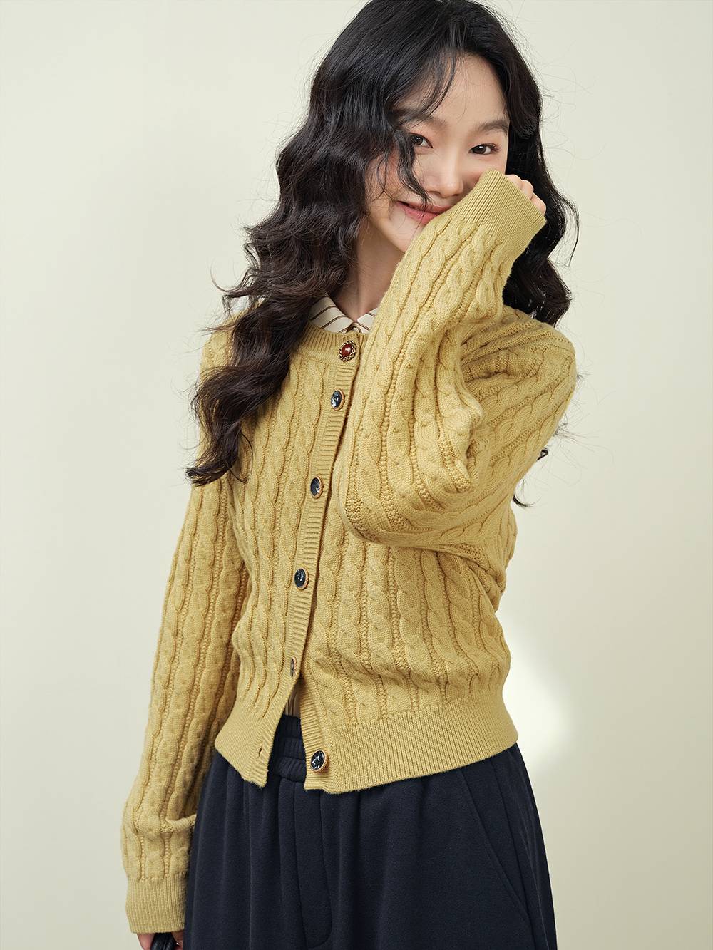 【COSYHARU】University Semi-Zip Up Collar Knit COSYHARU】University Semi-Zip Up Collar Knit (COSYHARU