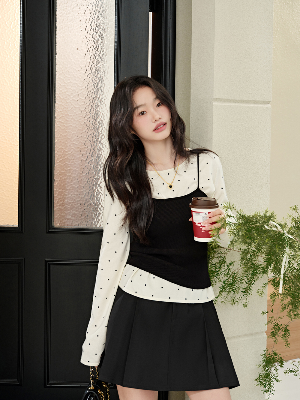 Sheer-Dot-Print-Silk-Lined-