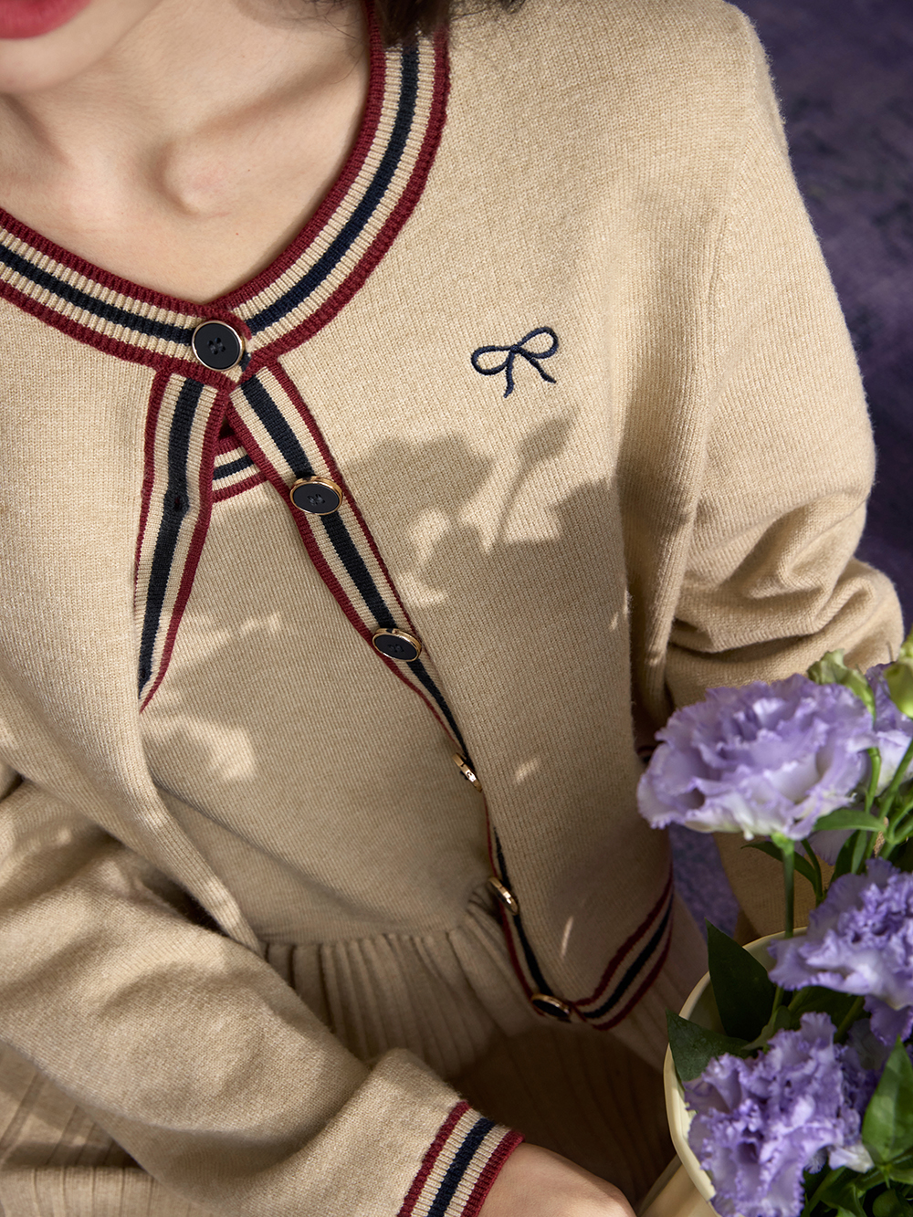 【musasi様】COMPACT LOGO KNIT CARDIGAN Rasa Cardigan – Cinq à Sept