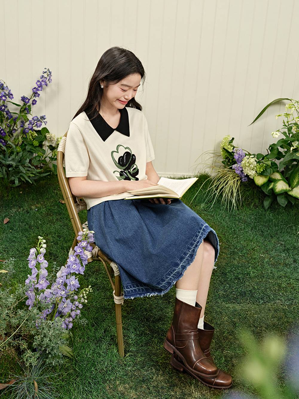 花のニットトップ – KUOSE.com