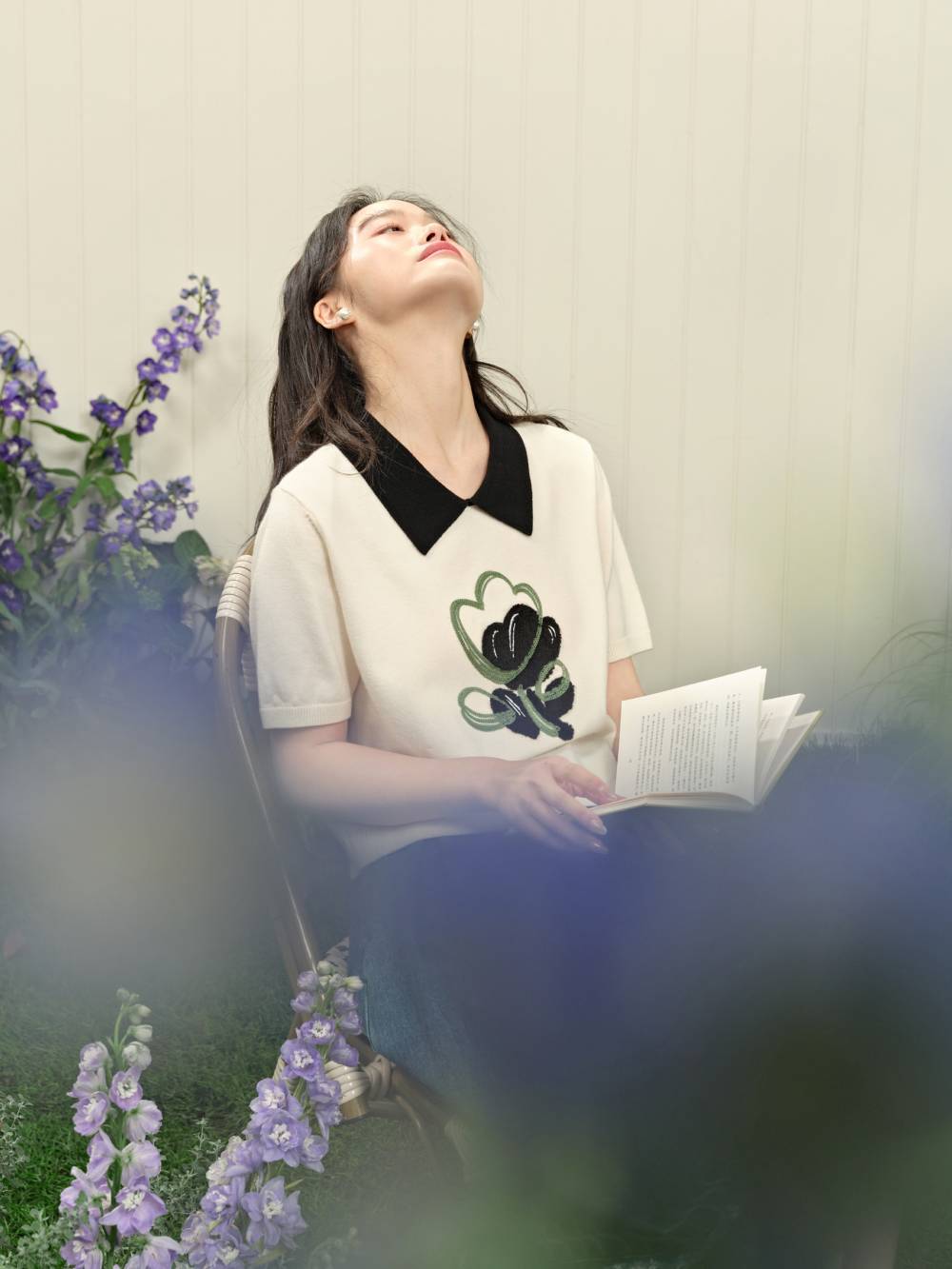 花のニットトップ – KUOSE.com