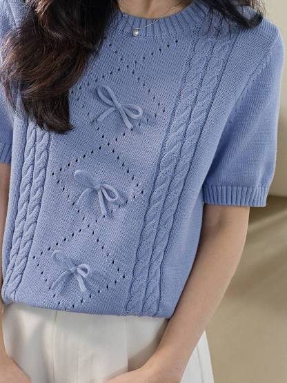 リボンケーブルニットトップ – KUOSE.com