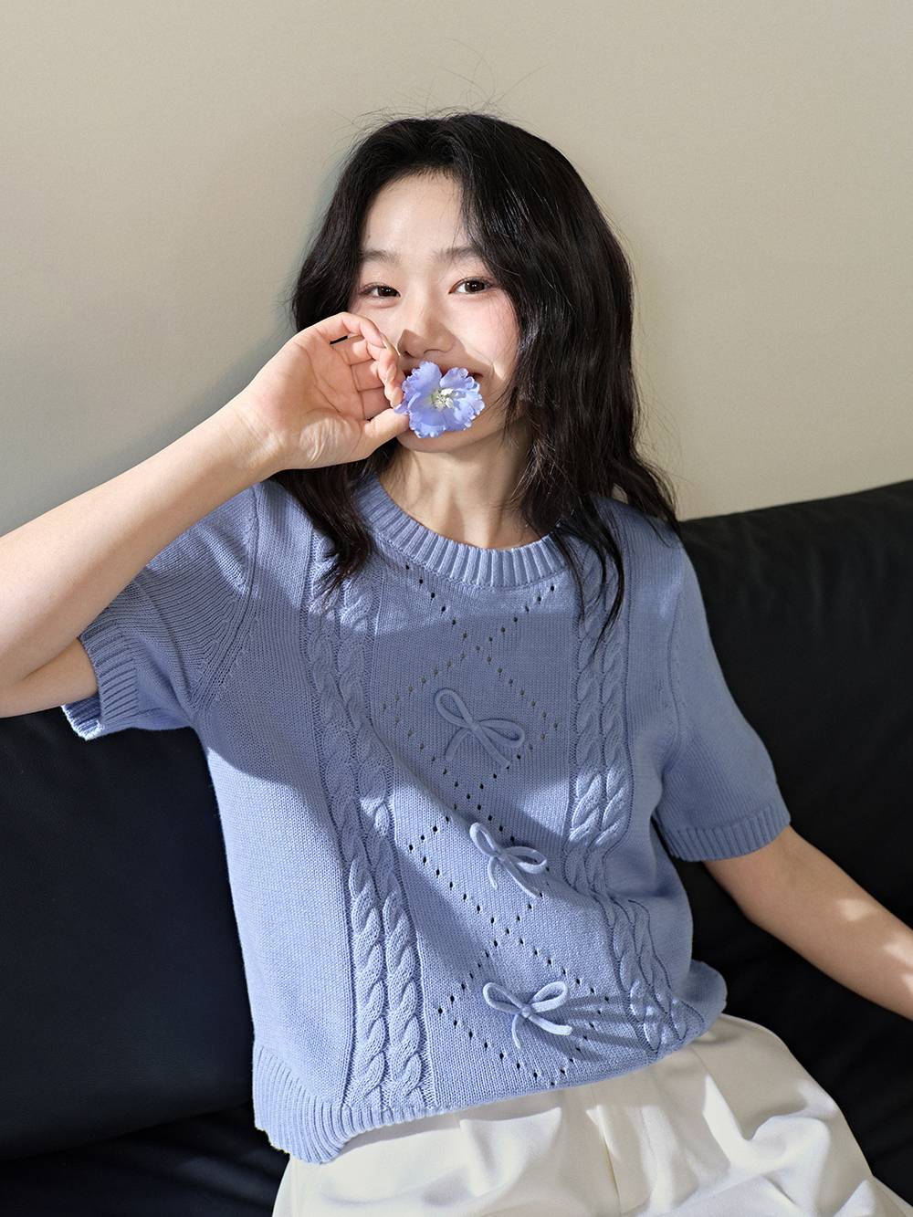 人気便利グッズ リボンケーブルニットトップ – KUOSE.com トップス