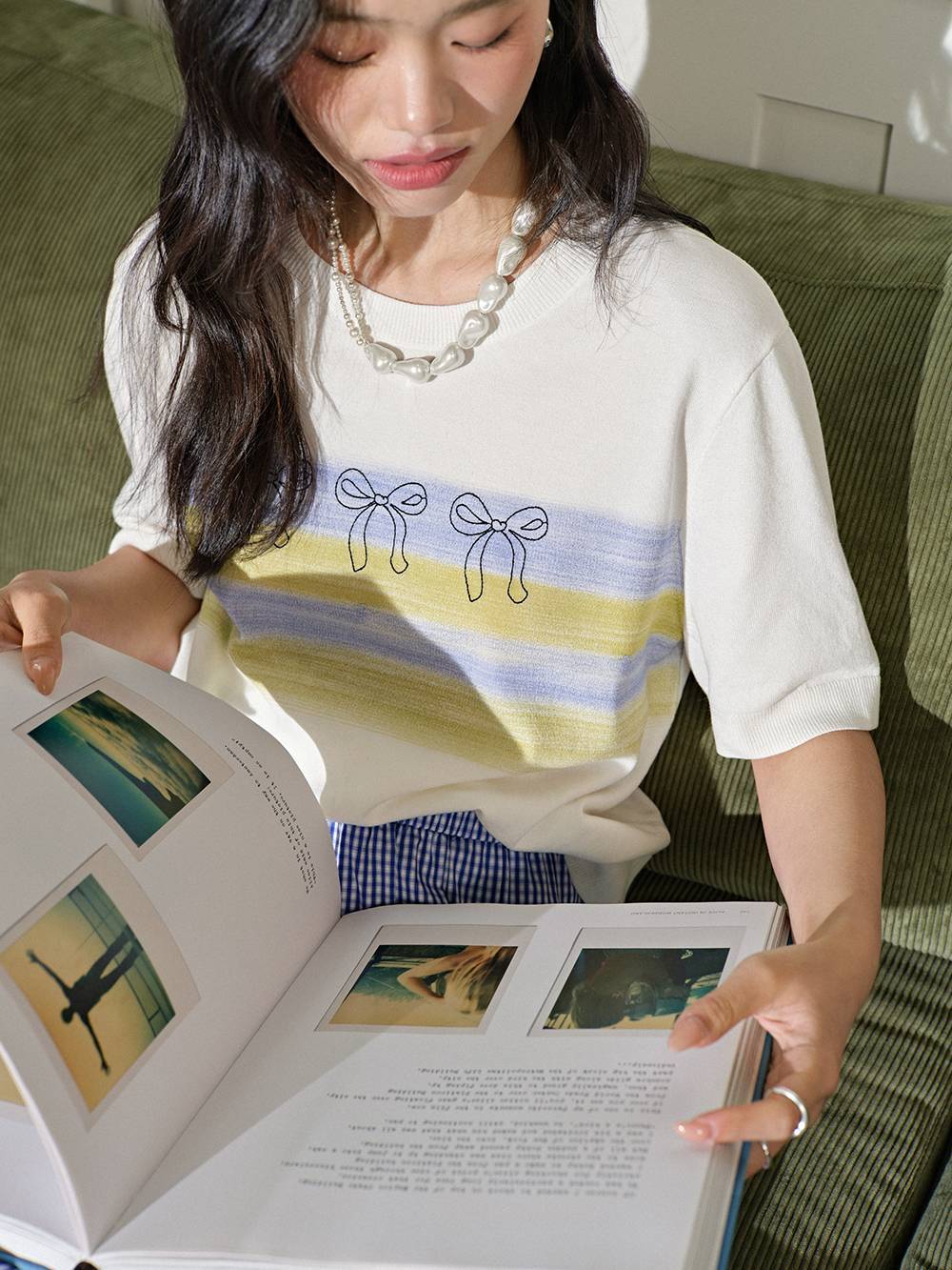 Ribbon Knit Top – KUOSE.com Ribbon Knit Top – KUOSE.com
