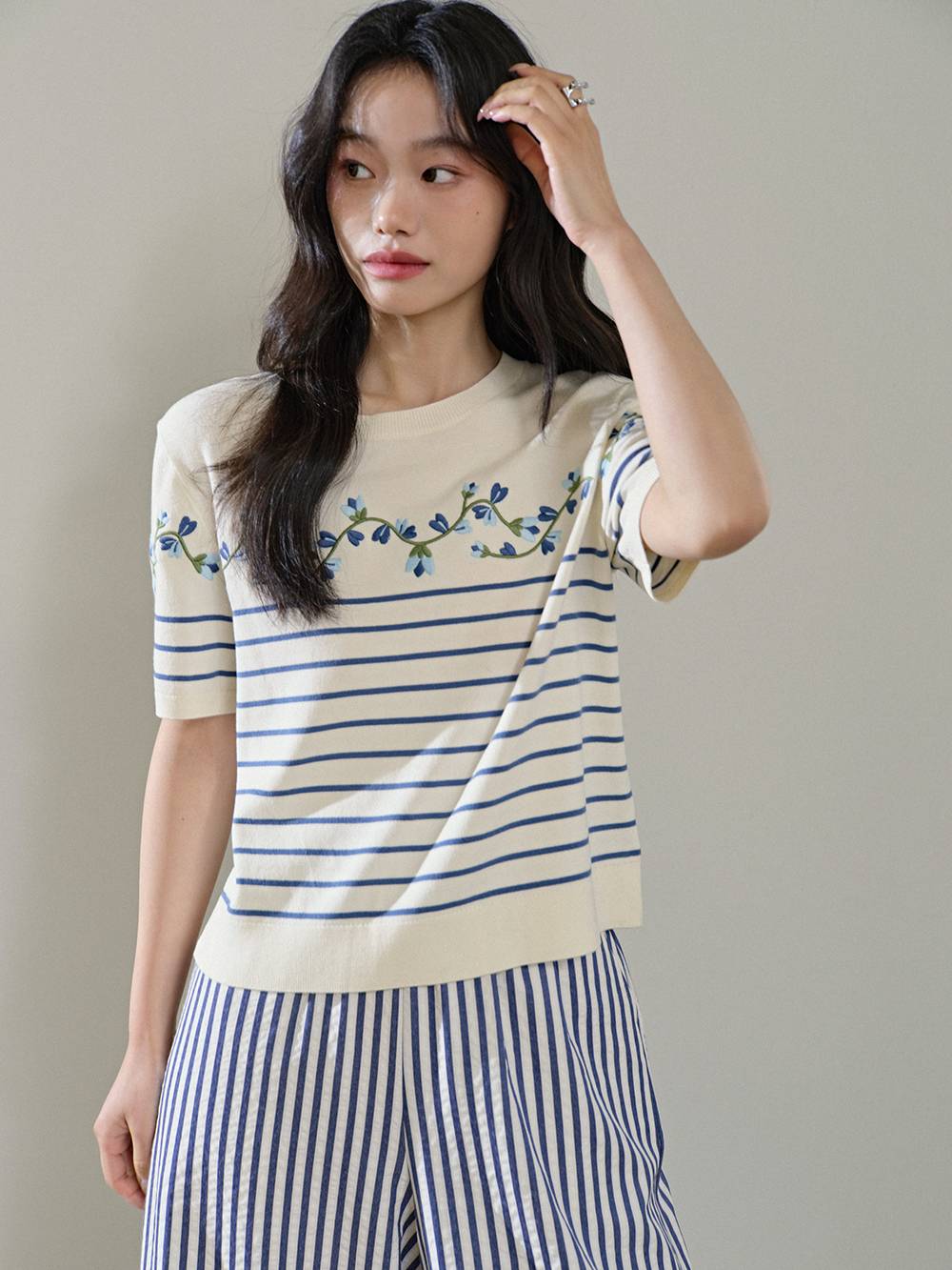 花のニットトップ – KUOSE.com