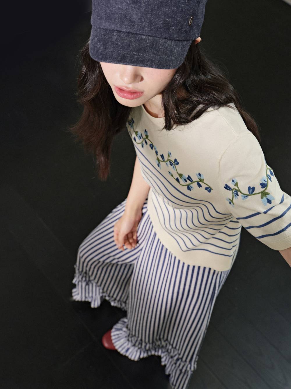 花のニットトップ – KUOSE.com