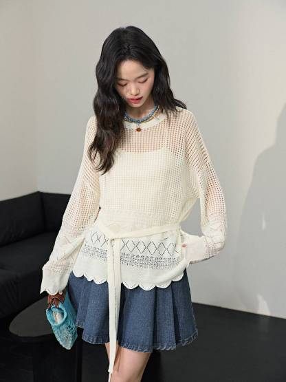 Openwork Knit Top – KUOSE.com