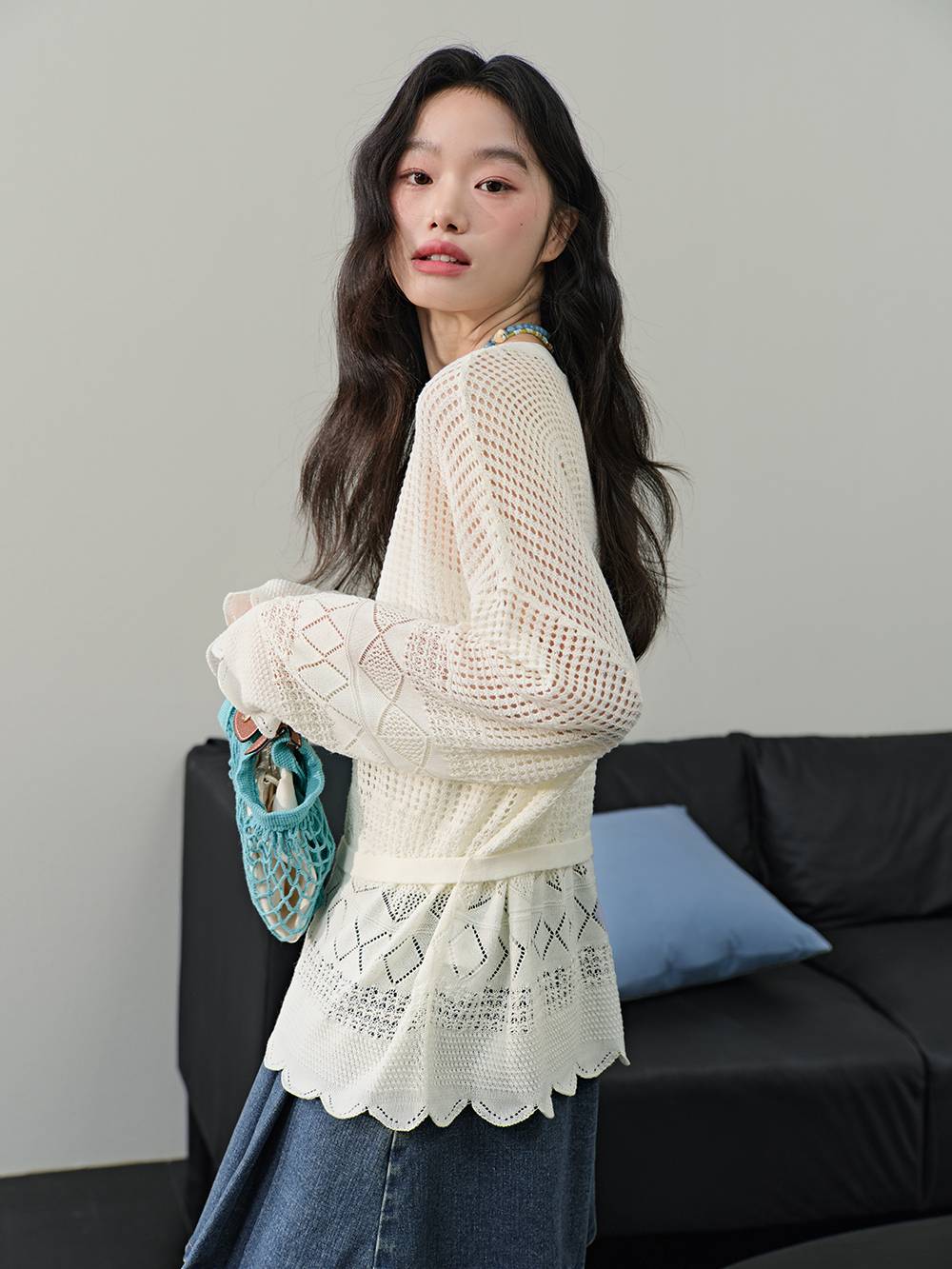 Openwork Knit Top – KUOSE.com Openwork Knit Top – KUOSE.com