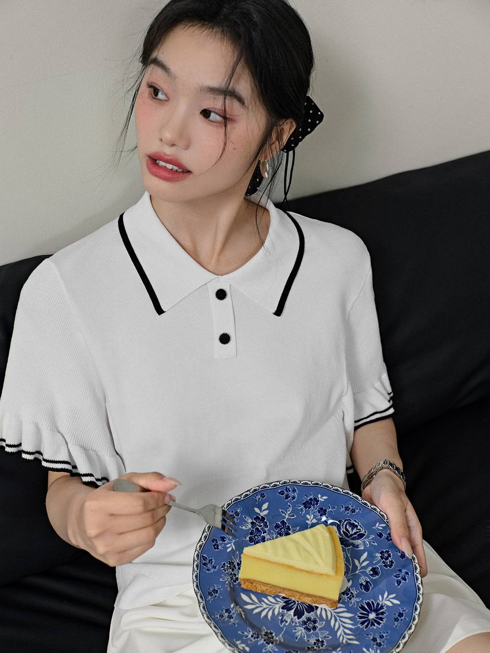 Short Sleeve Knit Top – KUOSE.com Short Sleeve Knit Top – KUOSE.com