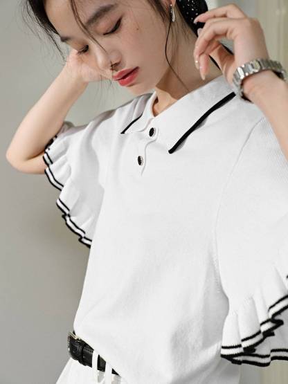 Short Sleeve Knit Top – KUOSE.com