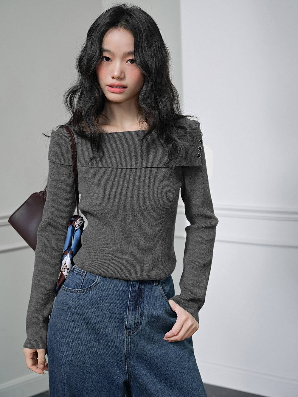 Long-Sleeve Knit Top – KUOSE.com
