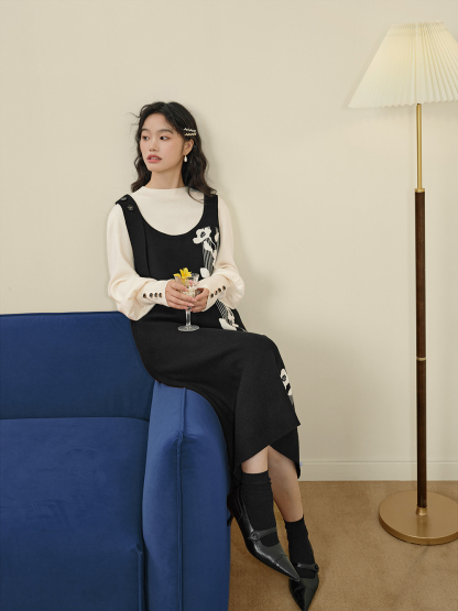 フローラルニットドレス – KUOSE.com