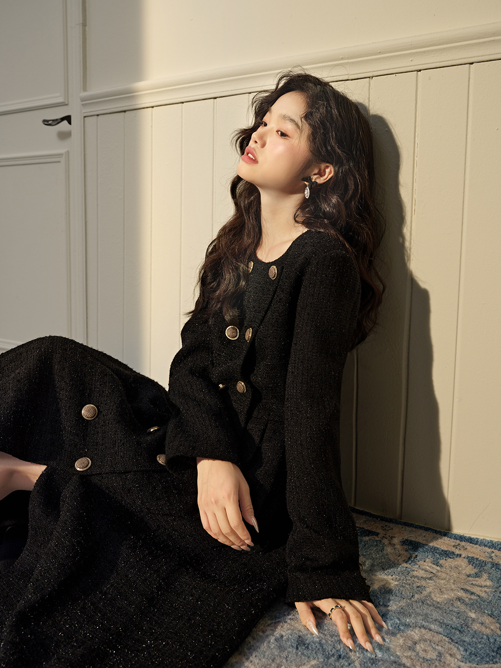 Tweed Maxi Dress – KUOSE.com Tweed Maxi Dress – KUOSE.com