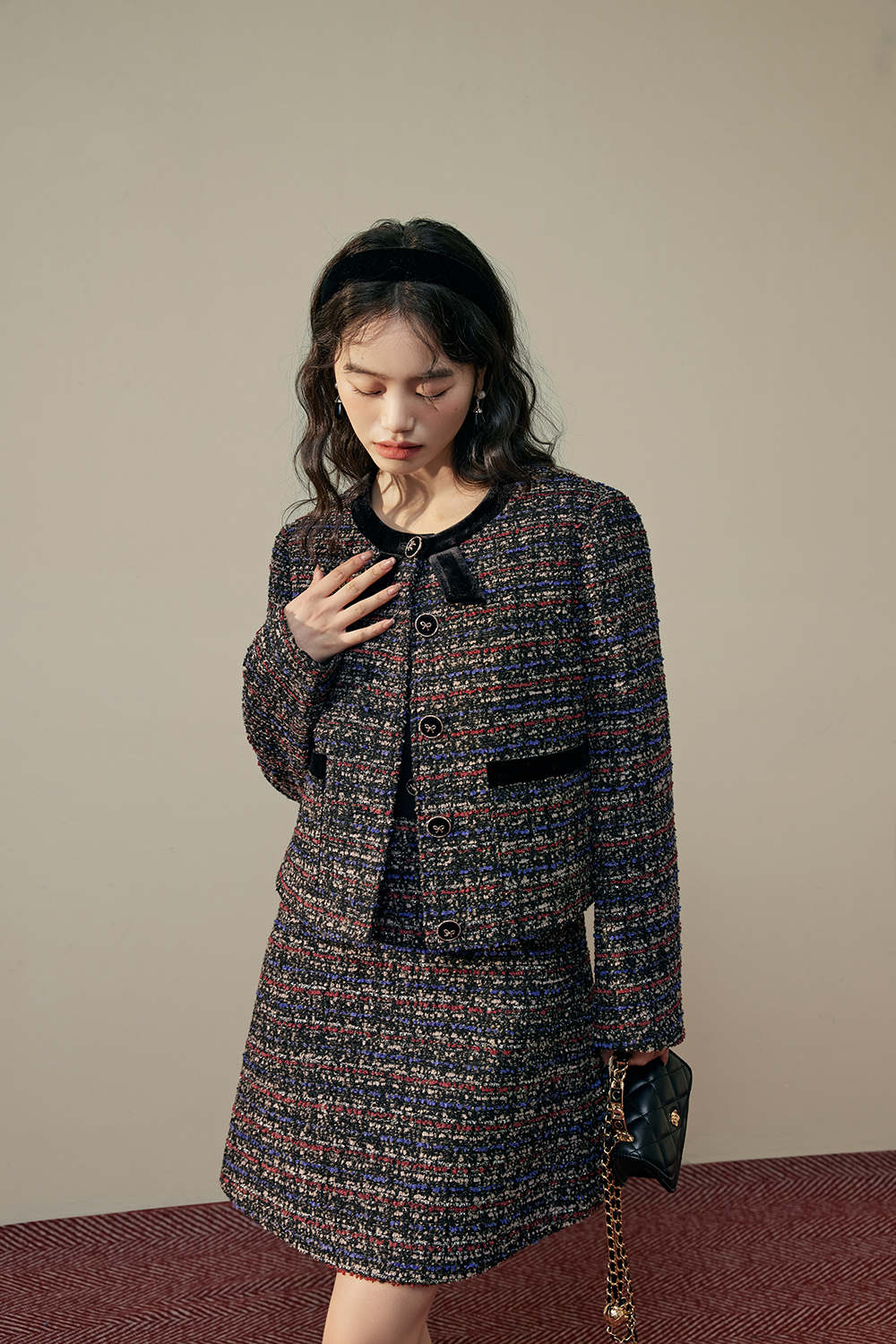 Tweed Blazer and Dress Set – KUOSE.com Tweed Blazer and Dress Set – KUOSE.com