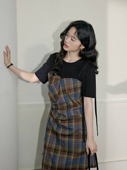半額 50％OFFの通販 Fake Two-piece KUOSE.com – Dress ワンピース