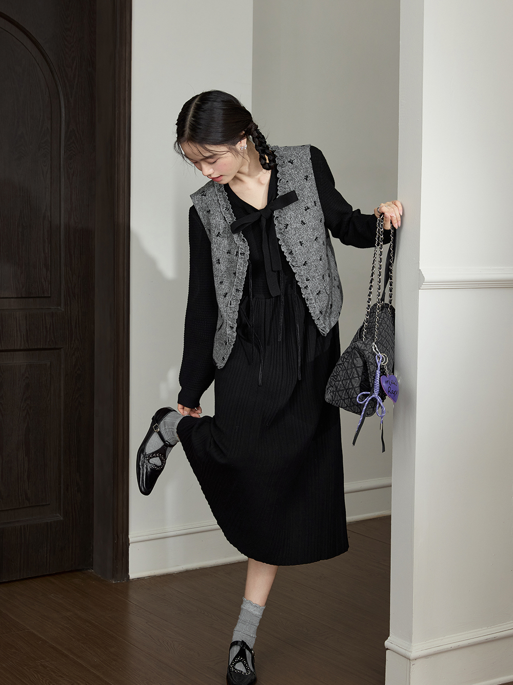 Ribbon Knit Dress – KUOSE.com