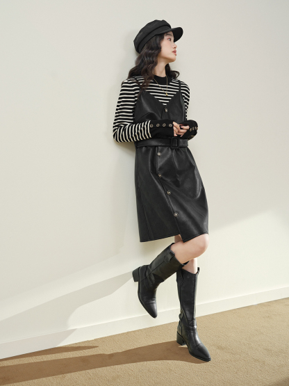 PU Leather Dress – KUOSE.com