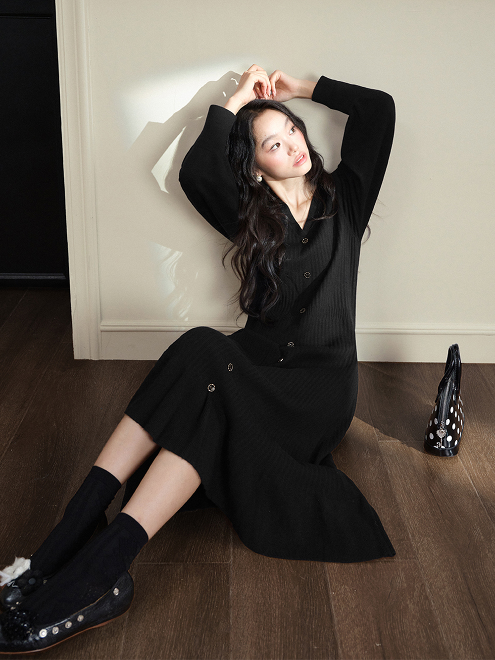 Long Sleeve Knit Dress – KUOSE.com