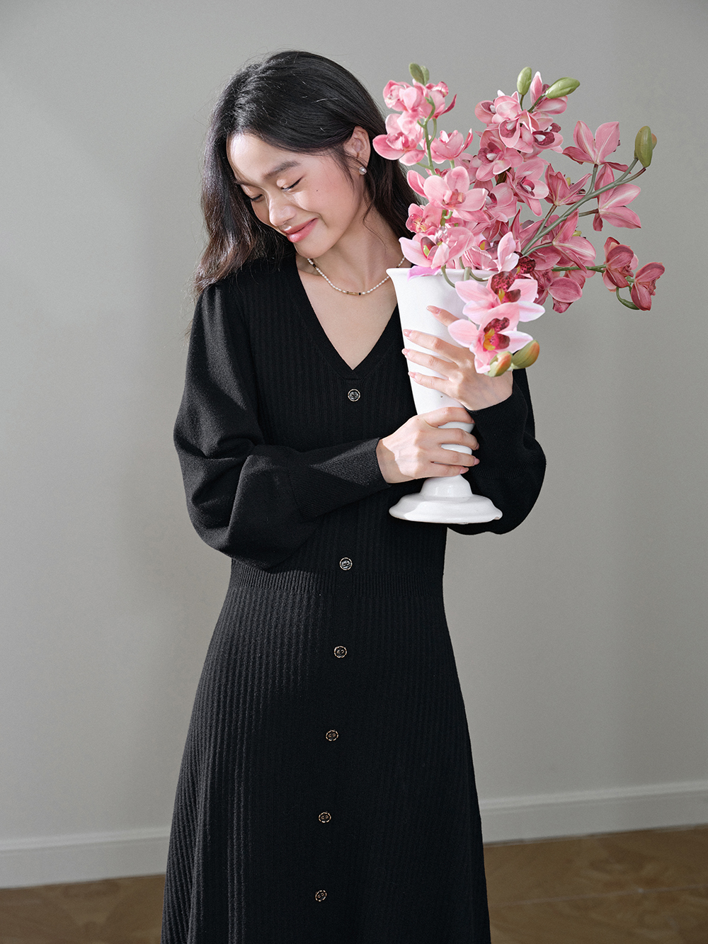 長袖ニットドレス – KUOSE.com