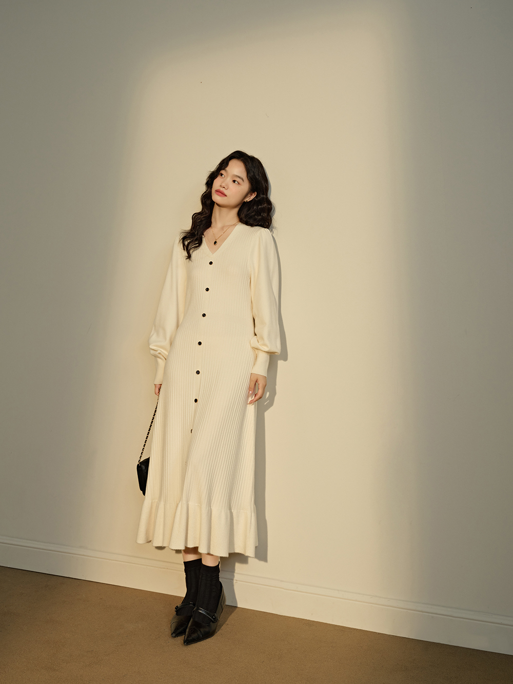 Long Sleeve Knit Dress – KUOSE.com Long Sleeve Knit Dress – KUOSE.com