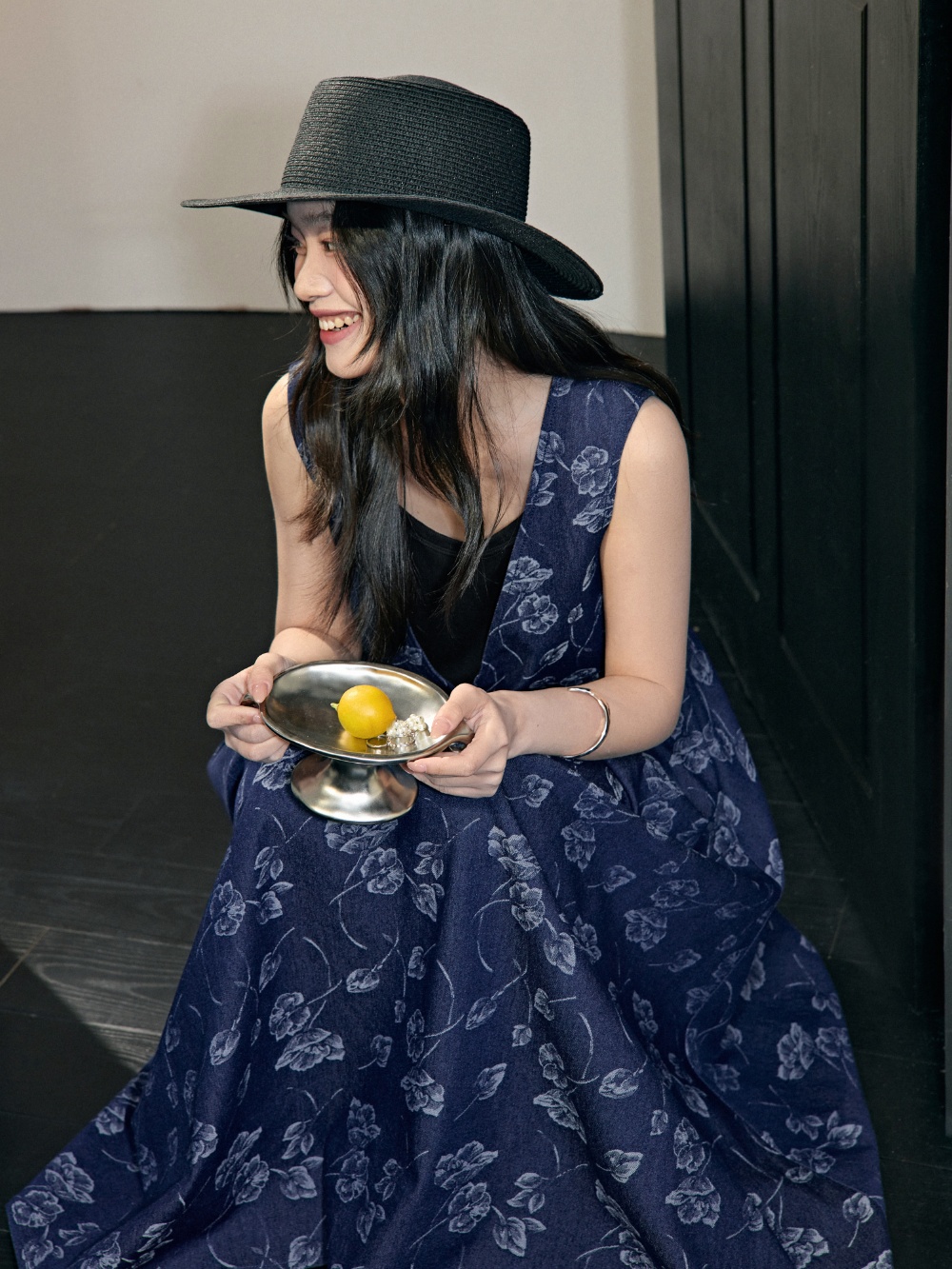 Floral Denim Dress – KUOSE.com