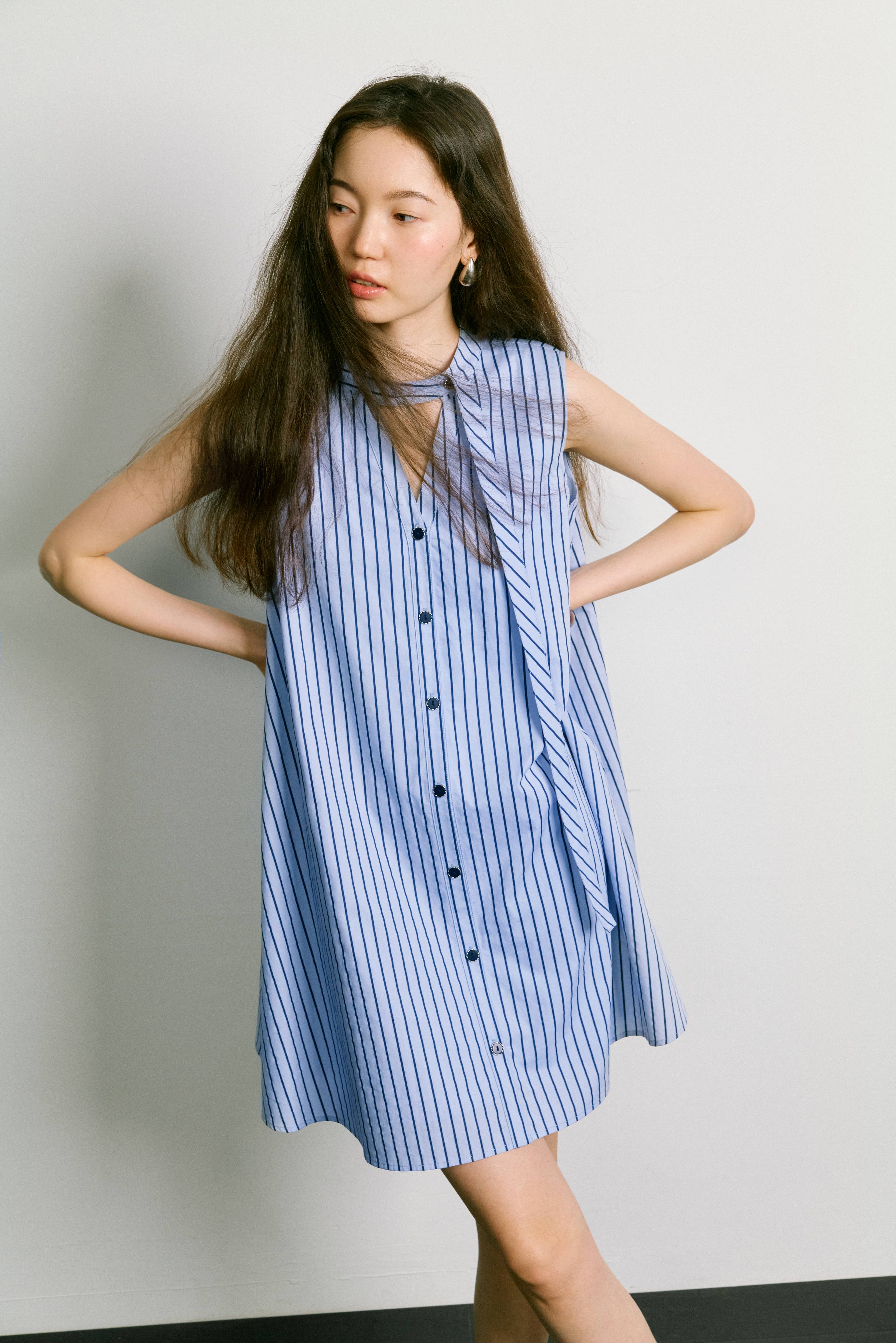 ノースリーブのストライプドレス – KUOSE.com
