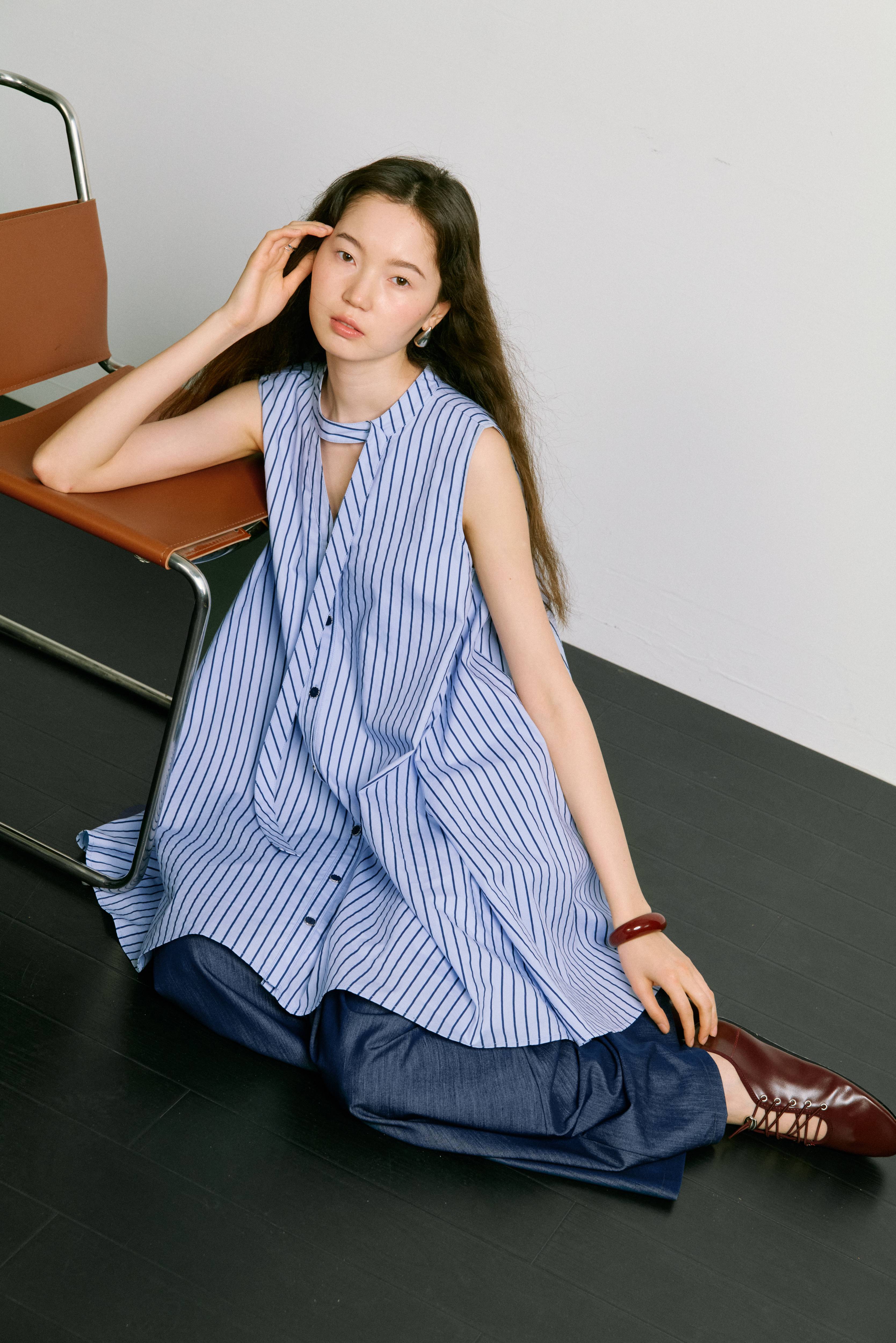 ノースリーブのストライプドレス – KUOSE.com