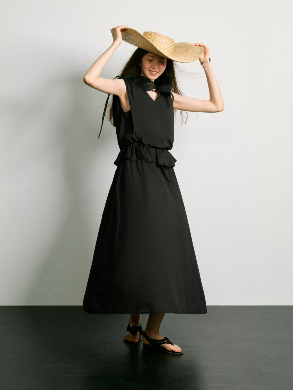 ノースリーブの長いドレス – KUOSE.com