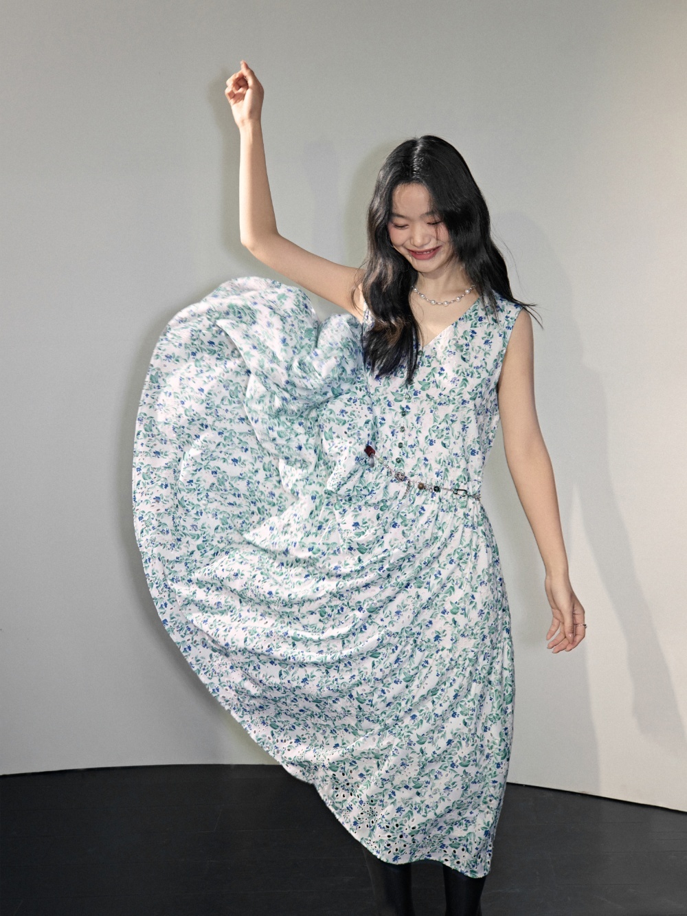 ノースリーブフローラルドレス – KUOSE.com