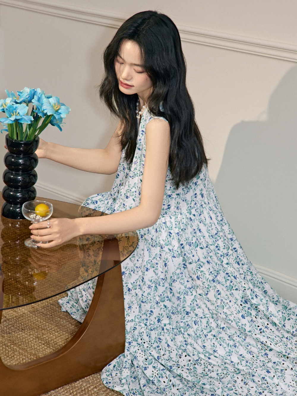 ノースリーブフローラルドレス – KUOSE.com