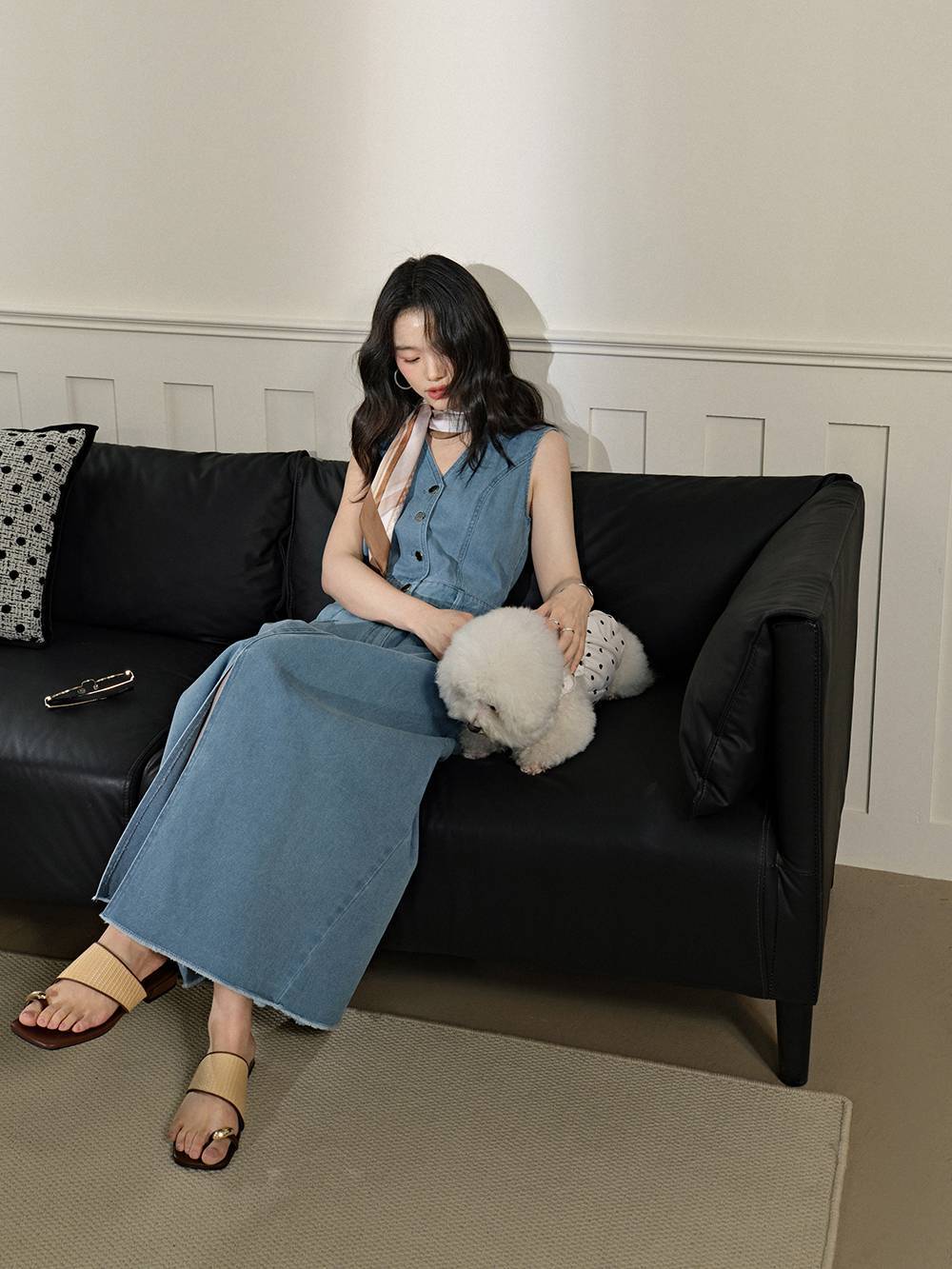 Front Slit Denim Dress – KUOSE.com