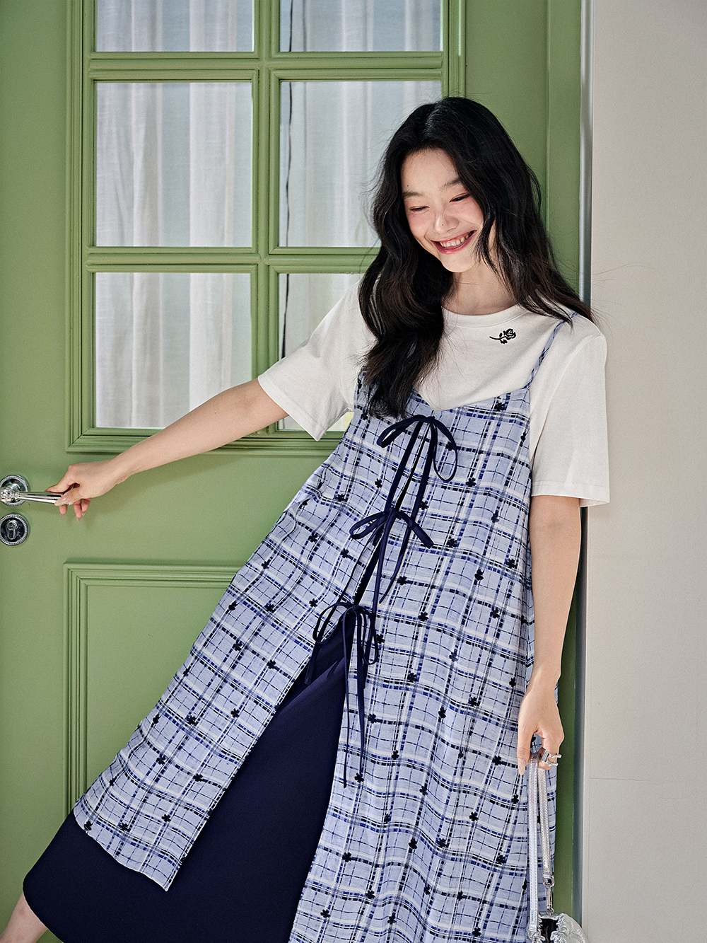 本日処分します‼️Back Ribbon Tiered Satin Dress herlipto 【1月28日(日)19時発売】 Back Ribbon Tiered Satin