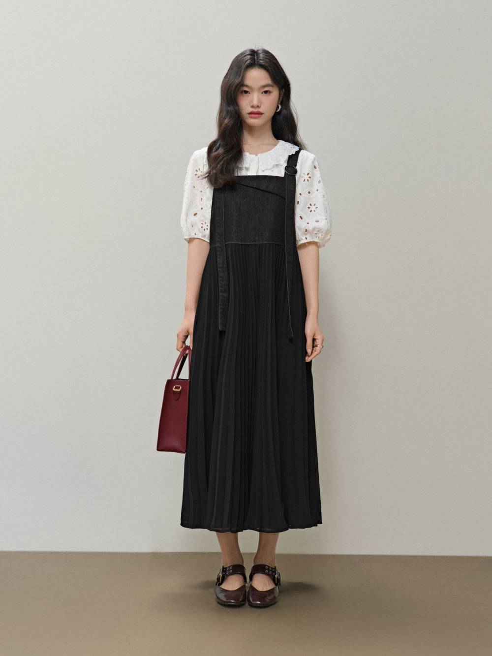 Toast Black Denim Pinafore Dress | Clove & Creek