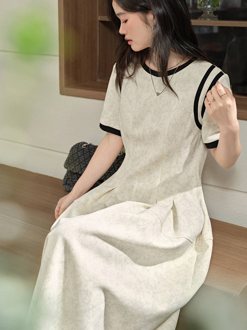 直営品【KUOSE】半袖ミディドレス 関税込 半袖ミディドレス – KUOSE.com