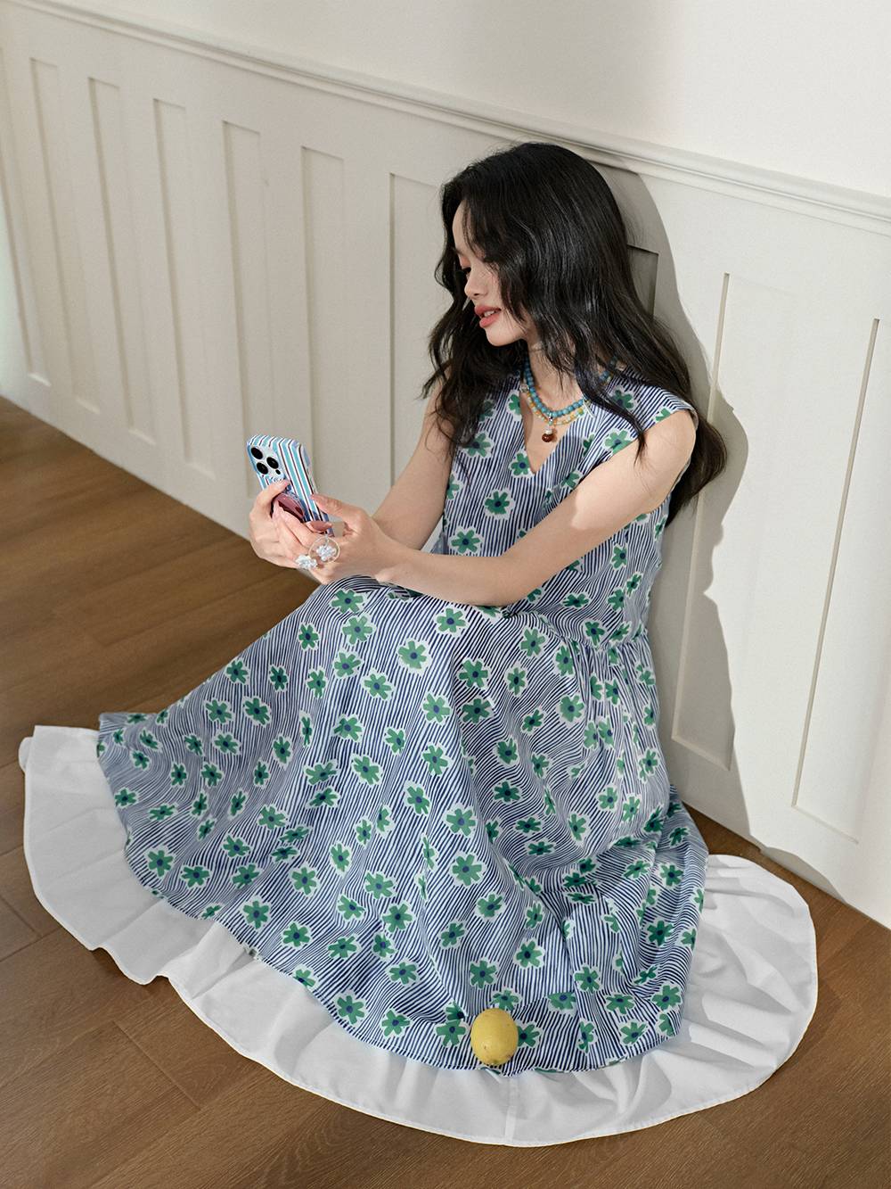 公式サイト - ハイブランドの新作が続々登場 Sleeveless Floral Dress – KUOSE.com アイドル